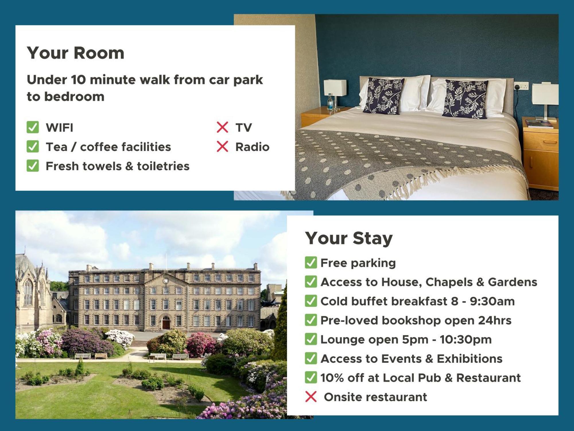 Bed and Breakfast Ushaw Historic House, Chapels & Gardens Durham Zimmer foto